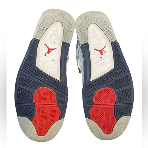 Air Jordan 4 Retro Midnight Navy Men’s Sneakers size 11 in Great Used Condition - Picture 6 of 8